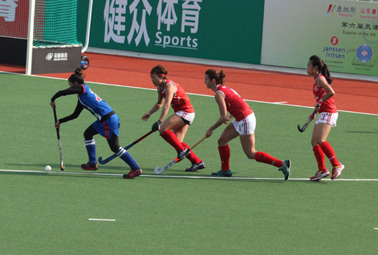 東亞運動會女子曲棍球中華臺北4:2戰勝中國香港