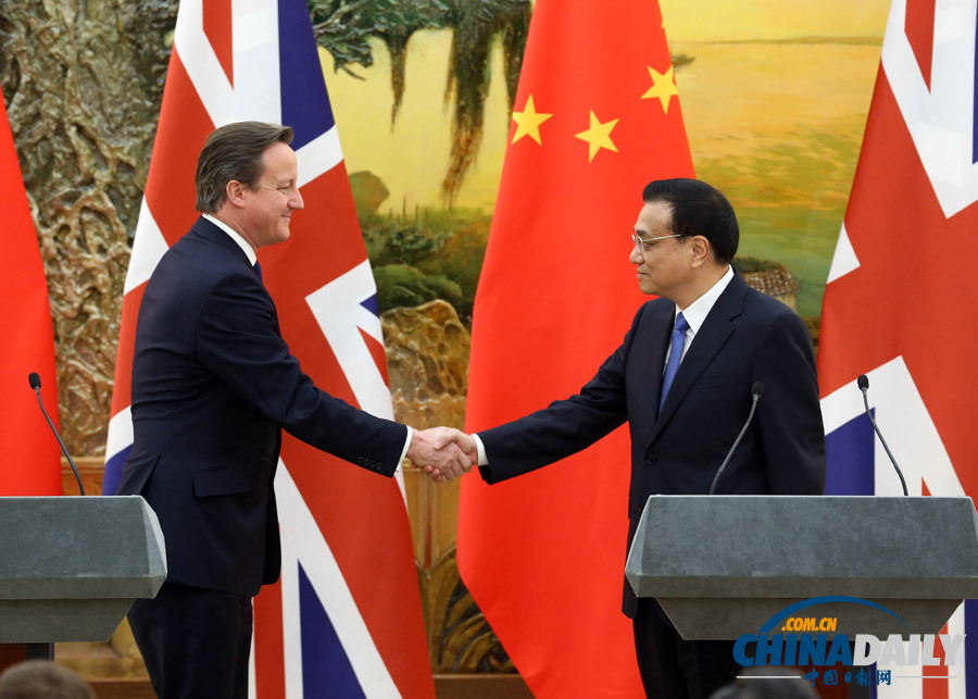 英國首相卡梅倫訪華精彩圖片集錦