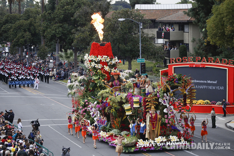 “孫悟空”、“小王子”花車亮相美國玫瑰花車大游行（組圖）