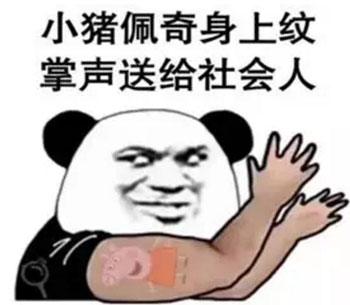 “小豬佩奇身上紋，掌聲送給社會人”這只粉紅豬憑啥火了？