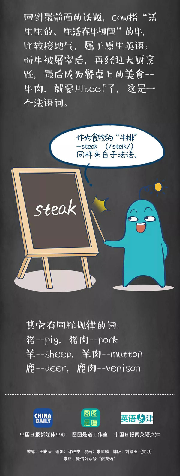 為什么牛是cow，而牛肉卻是beef？
